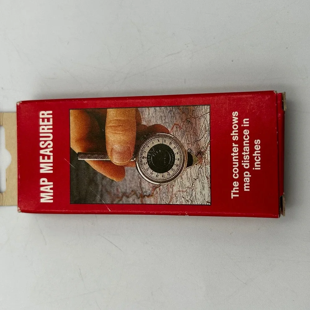 Brookstone Map Measurer Silver Opisometer Germany 2962 EUC with Box Instructions